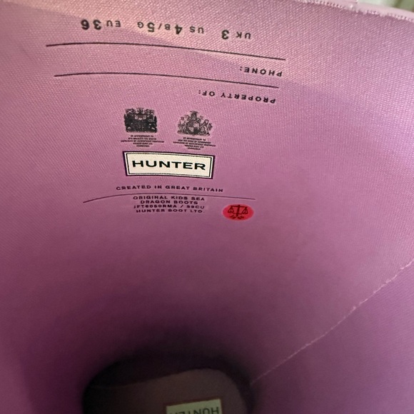 Hunter Lavender Mermaid Pattern Boots - Sea Dragon - Picture 8 of 9